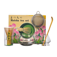Ensemble bol à matcha en verre style Japandi, support pour fouet à thé et support pour livre, résistant à la chaleur, qualité alimentaire, très vendu