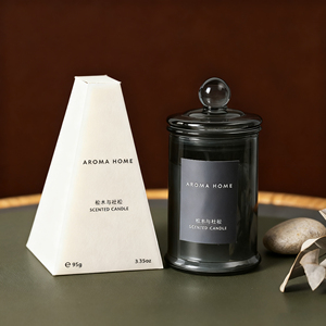 Coffret cadeau de poésie de parfum coloré Boîte à bougies d'aromathérapie (12 pièces) Emballage en carton recyclable sans fumée Anniversaire - Product Image 6