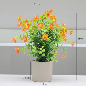 Ornements de plantes en pot artificielles pour la <span class=keywords><strong>d</strong></span>écoration de la maison Fleurs <span class=keywords><strong>d</strong></span>'<span class=keywords><strong>eucalyptus</strong></span> <span class=keywords><strong>D</strong></span>écoration de table de salon Plantes en pot en plastique - Product Image 2