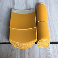 Restaurant Dekoration Material alten Stil glasierte Fliesen goldene Dachs chind eln für Tempel