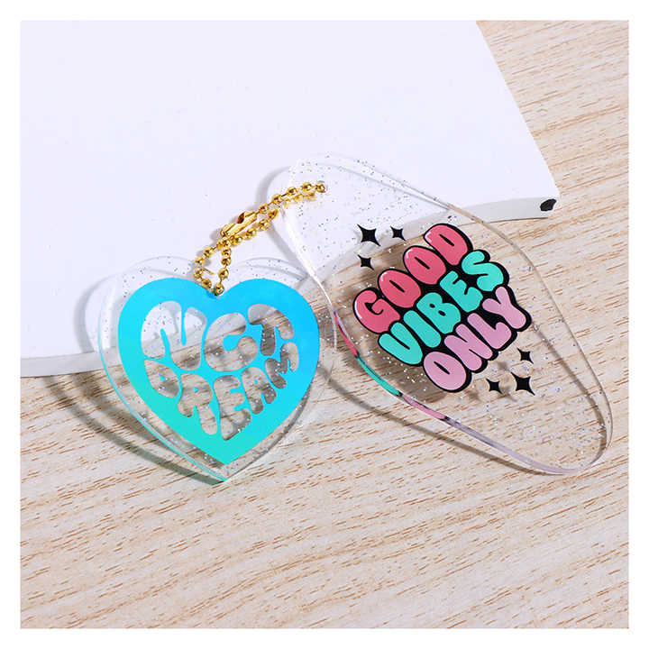 charm custom printed plastic charms clear epoxy hologram acrylic
