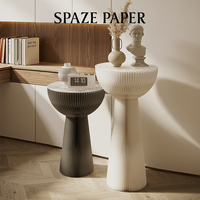 Table d'appoint Spazepaper Bouquet, table de chevet élégante, table d'appoint pliable en papier avec rangement intégré pour chambre d'hôtel, magasin de détail