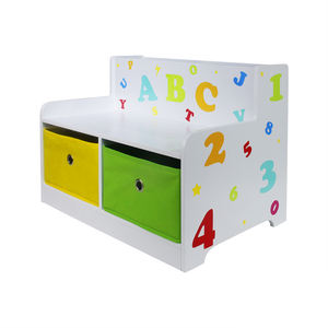 Caisse de rangement de jouets <span class=keywords><strong>en</strong></span> plastique pour enfants, boîte de rangement avec dossier de siège <span class=keywords><strong>en</strong></span> bois, pour les organisateurs de boîtes d'étude, personnalisée <span class=keywords><strong>en</strong></span> usine - Product Image 3