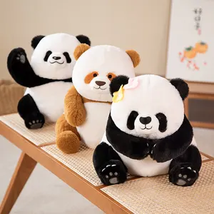 Animales lindos personalizados suave pequeño Panda juguetes de peluche oso Panda de juguete muñeco de peluche para niñas