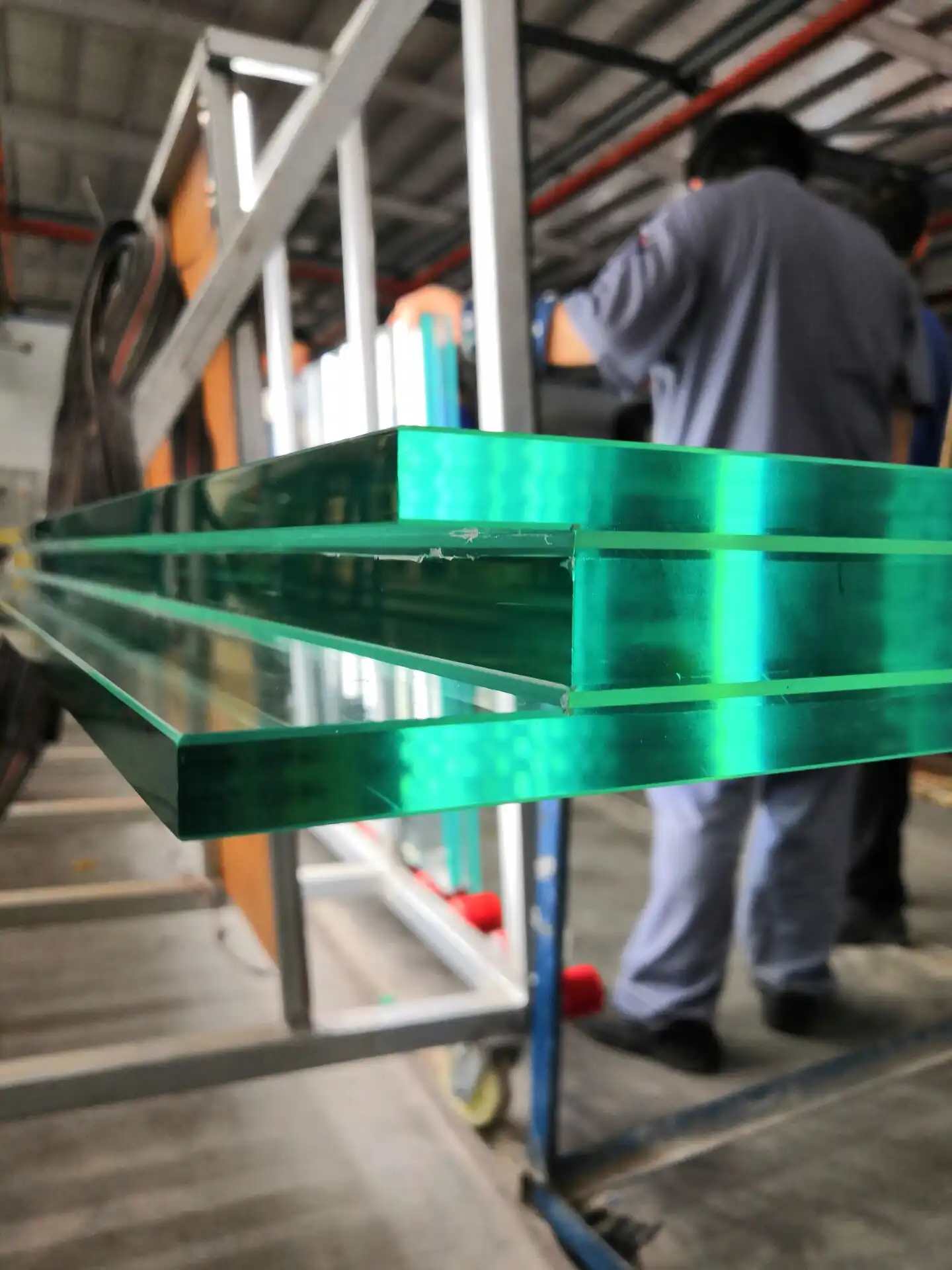 Escalera de vidrio laminado irrompible de vidrio templado Barandilla de escalera templado de paso de laminación Precio de hoja de vidrio