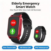 Montre connectée S3 24 heures/24 pour personnes âgées, détection de chute, suivi GPS, appel vocal, alerte d'urgence, montre de sécurité pour seniors