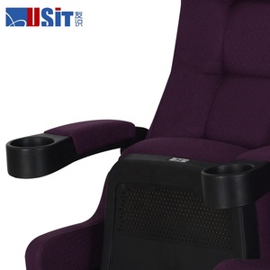 Fauteuil de <span class=keywords><strong>cinéma</strong></span> double à dossier inclinable, fauteuil de <span class=keywords><strong>cinéma</strong></span> commercial en plastique 3D à vendre, avec accoudoirs en plastique - Product Image 5