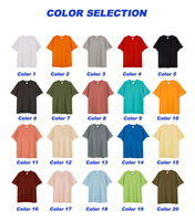 Vente en gros impression personnalisée poids lourd épaule tombante poids lourd 100 coton surdimensionné hommes t-shirt t-shirt t-shirt
