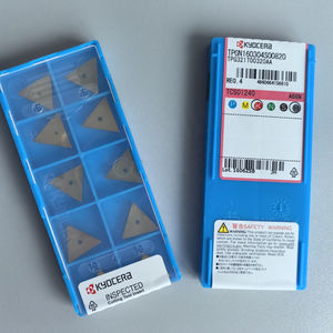 TPGN160304SO0820 A66N Plaquettes en carbure triangulaires OEM Kyocera pour tournage CNC, lame de 12 mm, épaisseur de 2,5 mm, revêtement TPCD PCBN, HRC45 - Product Image 3