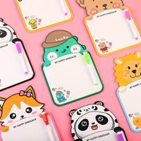 Mini dessin animé tableau blanc marqueur ensemble mignon conception tableau blanc suspendu effaçable planche à dessin