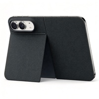 Étui de téléphone TechWoven pour iPhone Duo, support pliable, housse de protection en tissu