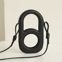 Nouveau mini sac à téléphone en cuir véritable ajouré, sac à bandoulière pour femme, petit sac à bandoulière