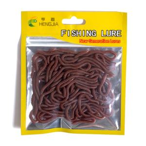 केंचुए लाल कीड़े कृत्रिम मछली पकड़ने Lures कीड़ा swimbait लालच - Product Image 5