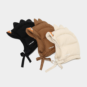 Chapeau d'hiver pour enfants dinosaure écharpe masque <span class=keywords><strong>cagoule</strong></span> thermique <span class=keywords><strong>polaire</strong></span> doublé oreille rabat chapeau coupe-vent temps froid crâne casquette pour tout-petits garçons - Product Image 2