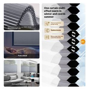 Cortinas modernas <span class=keywords><strong>de</strong></span> órgano con patrón Horizontal para oficina y Hotel, parasol <span class=keywords><strong>de</strong></span> día y noche, persianas eléctricas inteligentes tiradas a mano para persianas - Product Image 5