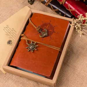 Fancy Drops hip Herren Dream Kraft Geschenkset Nachfüllen Leder Journal Planer mit Vintage Anhängern