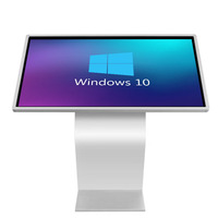 Usine pas cher 21.5/32 pouces au sol panneau LCD interactif affichage d'informations numériques tout en un kiosque à écran tactile
