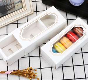 Contenitore di regalo bianco d'imballaggio del Macaron del contenitore del Macaron su misura all'ingrosso della fabbrica della cina Taizhou - Product Image 5