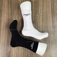 Paquete de 6 Pares de Calcetines Deportivos Unisex para Todas las Temporadas, Antideslizantes, Desodorantes, con Diseño Bordado, Calcetines de Punto
