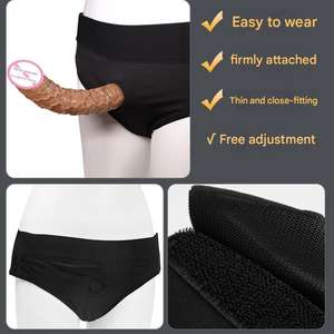 Mini Tragbarer Weiblicher Masturbator Realistischer <span class=keywords><strong>Penis</strong></span>-Imitat Sicherer Sexartikel Weiche Fleshlight in Lederhose Manuell für Frauen - Product Image 5