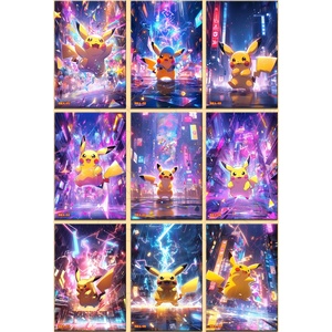 PY Nouveau jeu de société Artboard KY Studio Pikachu et ses amis Crystal Studio Cartes Pokémon personnalisées de Noël Fournisseur de personnages - Product Image 6