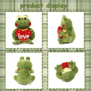 Siêu mềm tùy chỉnh ếch đồ chơi sang trọng Sản phẩm mới Quà Tặng trẻ em với PP bông Điền và lưới lót - Product Image 2