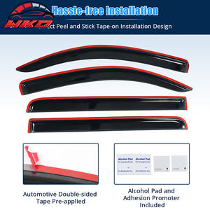 Pare-soleil pour Toyota Tundra Crewmax Cab 07-21, en acrylique, à coller, lot de 4 pièces - Product Image 5