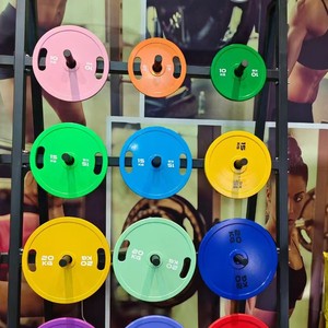 Disque de poids en acier de haute qualité, niveau compétition, pour développé couché, squat et soulevé de terre - Product Image 3