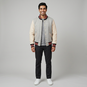Veste universitaire pour homme FINER THREADS avec logo et broderie personnalisés, 100% coton, vêtements d'extérieur décontractés pour l'hiver - Product Image 1