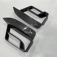 Grilles latérales en fibre de carbone pour pare-chocs avant, couvre-grilles en maille pour BMW F90 M5 Competition CS 2017-2020