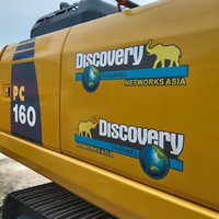 Excavatrice d'occasion Komatsu PC160 testée sur le terrain, godet de 0,65 m, puissance de 86 kW, mouvements combinés fluides pour les projets routiers et de carrières