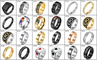 Beiyan Best Seller Bague en Acier Inoxydable Brillant Personnalisable, Bijoux en Gros pour Mariage et Fête, Hommes et Femmes