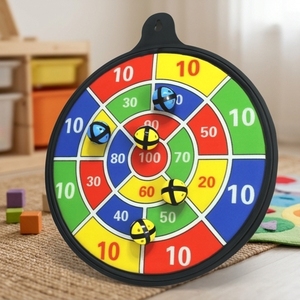 Juego de Dardos para Niños en Interiores, Juguete de Dardos Preescolar, Ecológico, Seguro, OEM, 6 Dardos, 6 Pelotas Adhesivas - Product Image 1