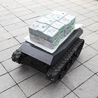 Châssis de robot chenillé à commande ROS, charge utile 300 kg, 30 km/h, IP65, plateforme chenillée, châssis chenillé ATV, châssis à chenilles en caoutchouc
