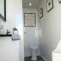 Ensemble complet de salle de bain préfabriquée de luxe pour l'extérieur, unité de salle de bain mobile, toilettes, remorque, salle de bain portable avec douche