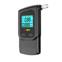 Testeur d'alcool portable professionnel de haute précision, capteur semi-conducteur, piles AAA, GaoX MR1106 noir, temps de réponse de 10 secondes