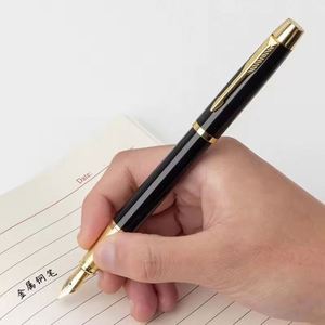 Luxury Black Heavy Metal Branded Fountain <b>Pen</b> Business Advertising Gift <b>Pen</b> with Custom Logo Fountain <b>Pen</b> Luxury - Product Image 3