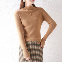 Pull col roulé laine cachemire pull femmes couleur unie décontracté à manches longues lâche couverture Base femmes automne/hiver 2022