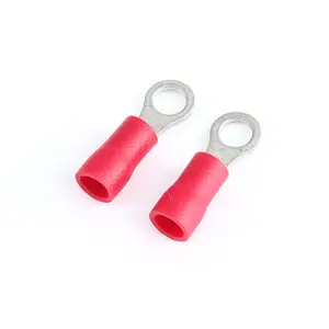 SV1.25-4 Fully Female Non-Insulated T2 Pre-Insulating Y Ring Fork Spade Type Crimp Cable Lugs Terminals Made Nylon PVC Copper