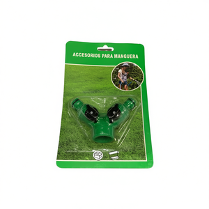 MNJ Garden Hose Connector 6Pcs Green Plastic Y Splitter For Watering Plants Outdoor Use - Product Image 1