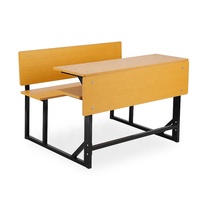 Projet de gouvernement du Moyen-Orient personnalisable Double bureau d'école et banc Mdf Board Table et chaise pour le mobilier scolaire