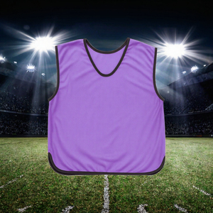 Blue Mesh Soccer Training <b>Bib</b> Lightweight Breathable Quick Dry Scrimmage Vest Custom Team Number Player Name Jersey - Product Image 3