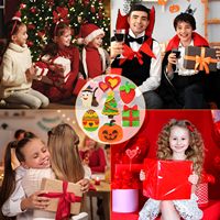 Kit de peinture magnétique en bois DIY, fournitures d'artisanat, jouets éducatifs écologiques pour enfants, Fête des Pères, Noël, Anniversaire, Pâques