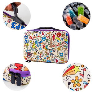 La populaire boîte de rangement de peinture au diamant 5d 70 pièces <span class=keywords><strong>combinaison</strong></span> de bouteilles rondes et carrées avec trousse d'accessoires d'outils étui de transport - Product Image 2
