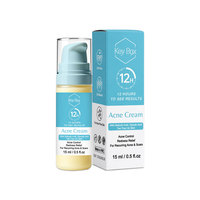 Crème de soin quotidienne douce Key Box, crème visage légère pour peaux sujettes aux imperfections, soin simple de la peau 15 ml / 0,5 fl oz