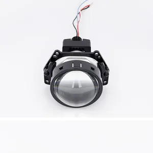 5.0 grosir TS2 sistem pencahayaan mobil lensa proyektor Led ganda dengan bohlam, cangkir lampu ganda mobil, aksesori lampu mobil lainnya