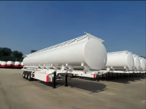 Remolque de tanque de combustible líquido de aleación de aluminio 50, <span class=keywords><strong>000</strong></span> <span class=keywords><strong>litros</strong></span> Semi <span class=keywords><strong>cisterna</strong></span> para petróleo y productos químicos - Product Image 2