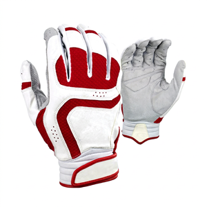 Customized Logo High Quality Genuine Leather Batting <b>Gloves</b> Durable Grip With Best Quality Materials Customized Batting <b>Gloves</b> - Product Image 1