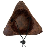Chapeau de pirate tricorne mini SOLPOP avec cordon réglable en similicuir, accessoire de costume pour animaux de compagnie (chats et chiens) style capitaine colonial
