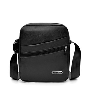 Cross Border Men's PU Leather Shoulder Bag Small Square Sling Bag Business Casual Everyday Use Brown Black Yellowish Brown - Product Image 4